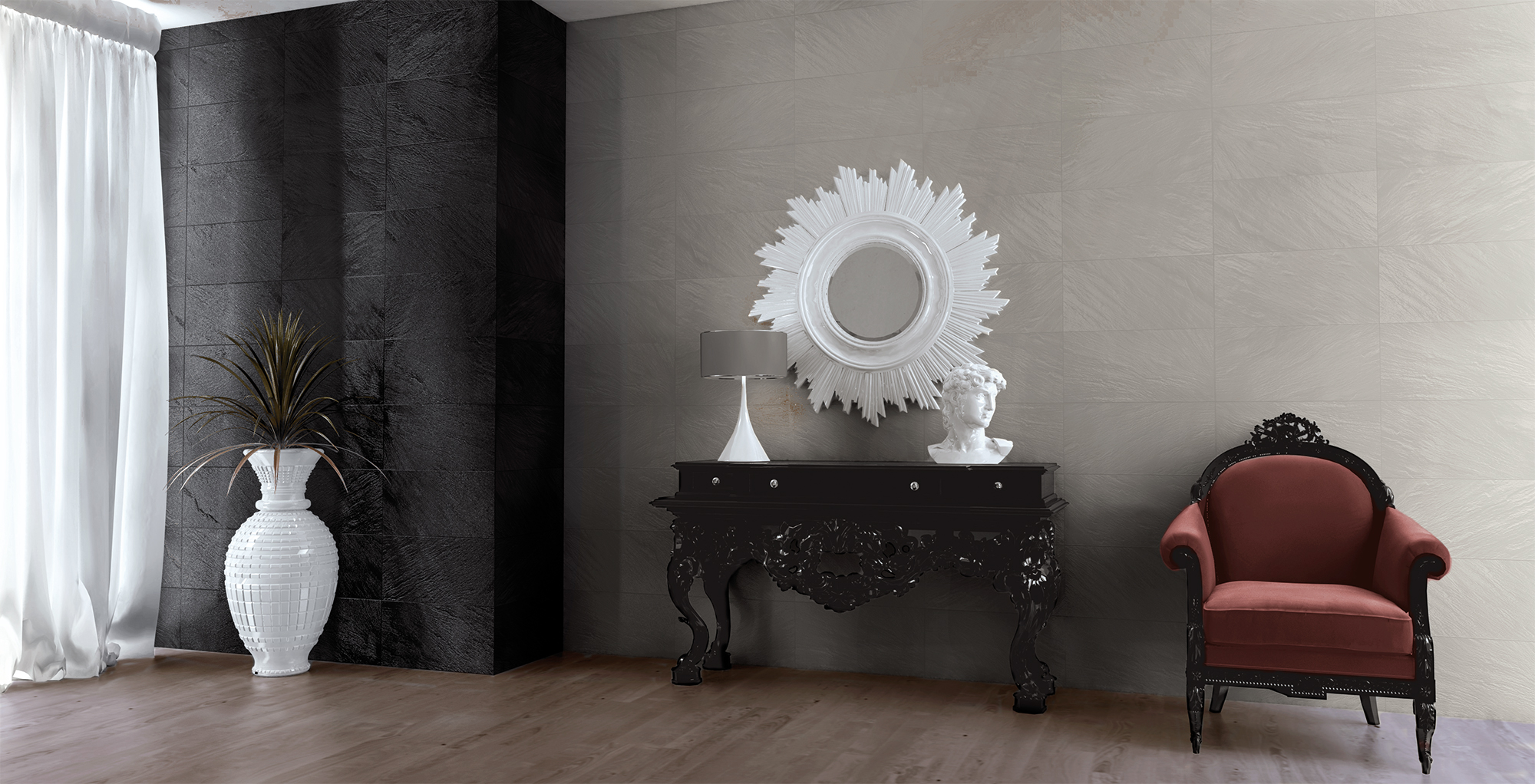 Ceramica y Gres Porcelanico Imitación a piedra PIZARRA